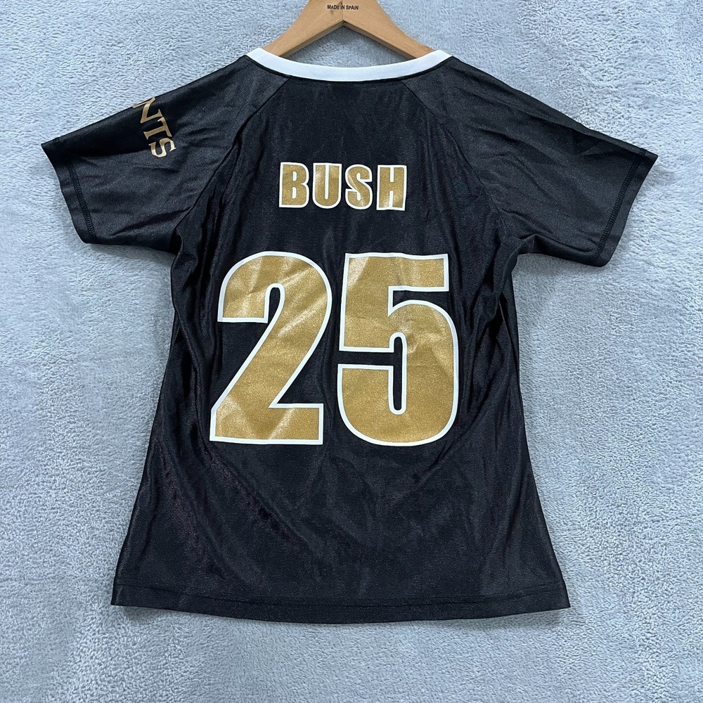 Reebok Women's NFL Jersey New Orleans Saints Reggie Bush Black Small Football